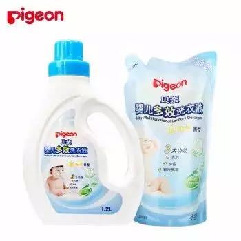 88VIP：Pigeon 贝亲 儿童多效洗衣液1.2L+1L阳光香型组合装 *2件