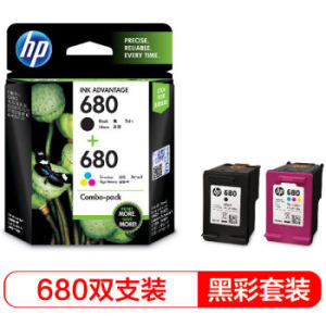 HP 惠普 X4E78AA 680黑彩墨盒套装