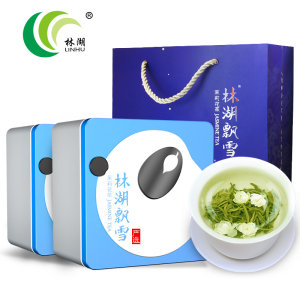 林湖飘雪 特级严选 浓香型 川派茉莉花茶 4g*25袋/盒 58元包邮
