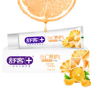京东PLUS会员： Saky 舒客 维C营养牙膏 120g *11件