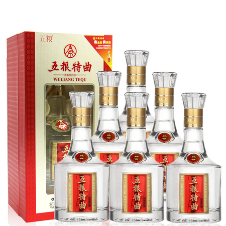 WULIANGYE 五粮液 五粮特曲 52度 浓香型白酒 500ml*6瓶