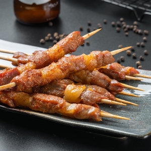撸串串 内蒙6月龄羔羊 腿肉羊肉串 120g*8袋 共48串 89元包邮