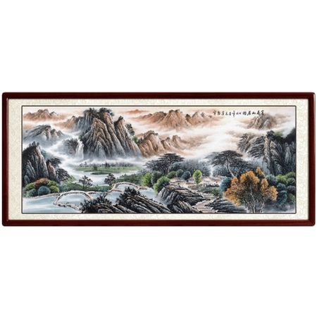 艺术品：客厅装饰画 办公室 山水画 名家手绘 定制 富春山居图