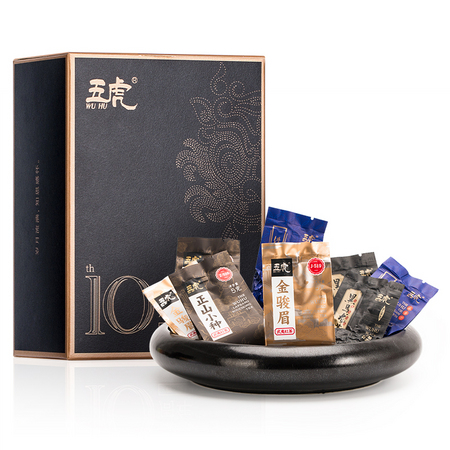 聚划算百亿补贴：WU HU 五虎茶叶 小种黑乌龙组合装 52g