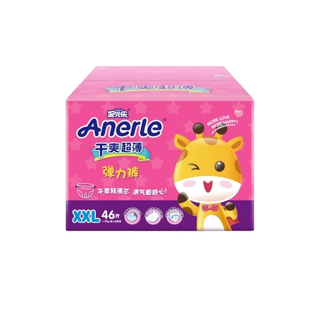 88VIP：Anerle 安儿乐 干爽超薄拉拉裤 XXL46 *4件