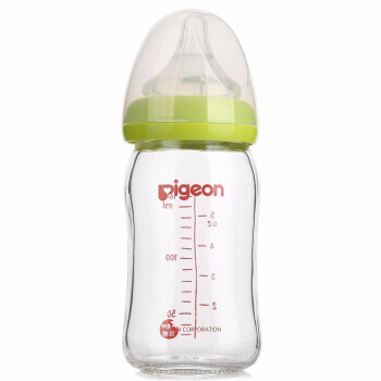88VIP：Pigeon 贝亲 新生婴儿宽口玻璃奶瓶 160ml 配SS号奶嘴