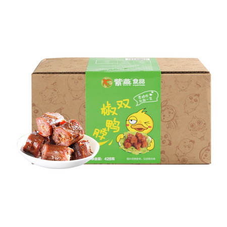 ZIYAN 紫燕 双椒鸭脖子鸭肉小吃 428g