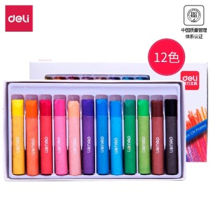 deli 得力 72086 重彩油画棒 12色 *5件