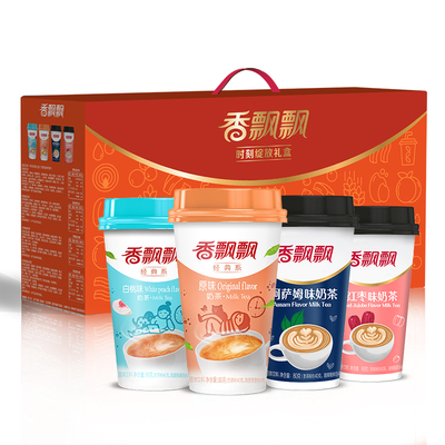 18杯！香飘飘奶茶时刻绽放礼盒装整箱