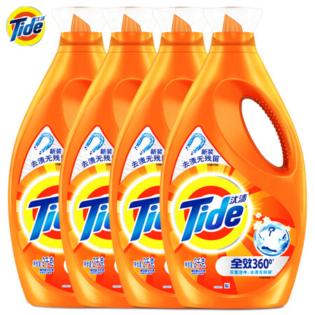 Tide 汰渍 洁净除菌洗衣液 2kg*4瓶