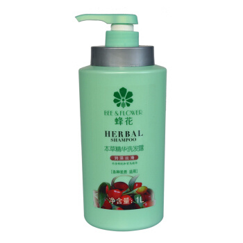 京东PLUS会员：BEE & FLOWER 蜂花 本草精华洗发露 1L *5件