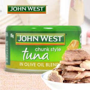 泰国进口 JOHN WEST 西部约翰 金枪鱼罐头 多口味 95g*4罐