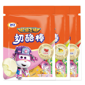 妙飞 儿童芝士奶酪棒 500g*2袋/50支 进口奶源 108元包邮