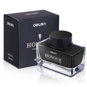 deli 得力 S636 钢笔墨水 30ml 黑色 *5件
