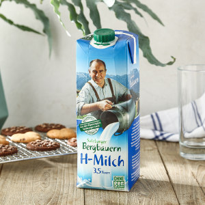 买1送1箱 奥地利进口 萨尔茨堡 全脂牛奶 1L*6盒/箱