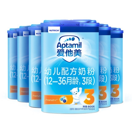 Aptamil 爱他美 幼儿配方奶粉 3段 800g 6罐