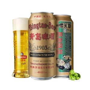 青岛啤酒 经典1903精酿 国潮复古罐 500ml*18听