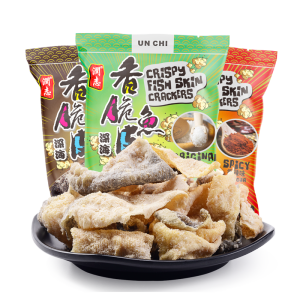 香港美食 润志 矶烧鱼皮 110g*3包 29.8元包邮