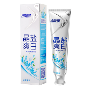 冷酸灵 双重抗敏感牙膏 晶盐爽白 130g *16件