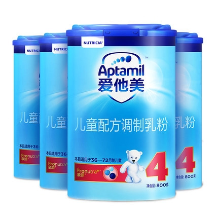 Aptamil 爱他美 婴儿奶粉 4段 800g*4罐