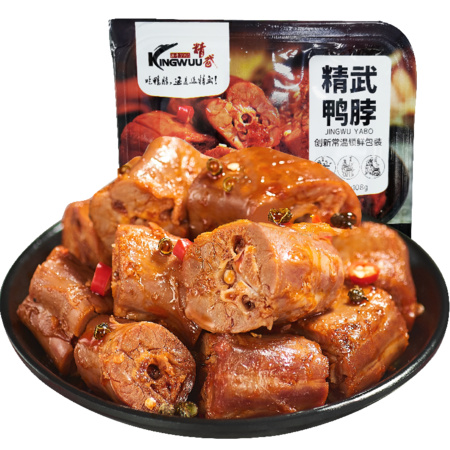 精武 麻辣锁鲜装鸭脖 108g*2盒