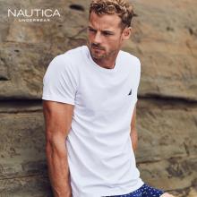 白菜！Nautica 诺帝卡 40S精梳棉男士圆领T恤