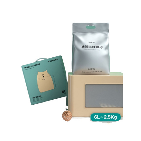 典赞 进口矿土+豆腐混合猫砂 2.5kg