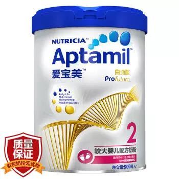 88VIP：Aptamil 爱他美 白金版 婴幼儿奶粉 中文版 2段 900g