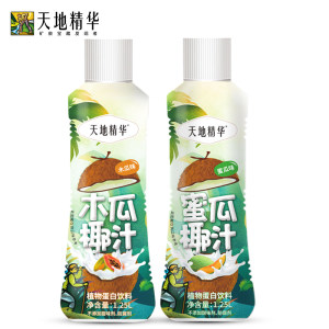 天地精华 蜜瓜味椰汁 植物蛋白饮料 1.25L*6瓶