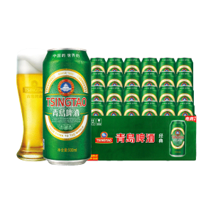 青岛啤酒 经典10度罐装啤酒 500ml*24听 102元包邮