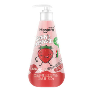 Hosjam 皓齿健 儿童营养健齿按压式牙膏 120g *5件
