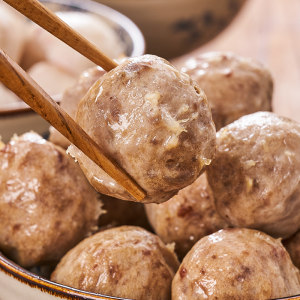 丸子家族 正宗潮汕手打牛肉丸 4斤 牛肉含量≥85%