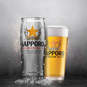 日本 三宝乐啤酒 札幌啤酒 650ml*6听 89元狂暑价