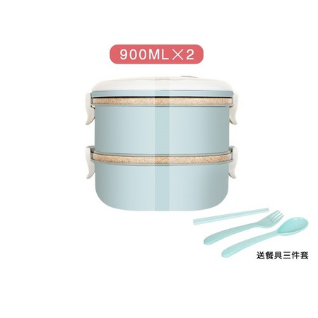 kOec 小麦秸秆多层饭盒 2层 单层900ml