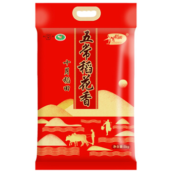 88VIP：十月稻田 五常稻花香米 东北大米 5kg *3件