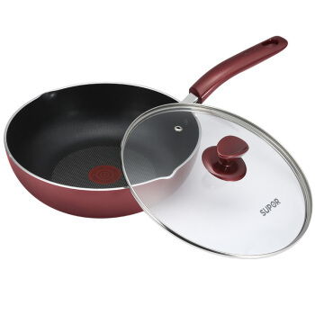 SUPOR 苏泊尔EJ28RCP 火红点不粘煎炒锅 28cm