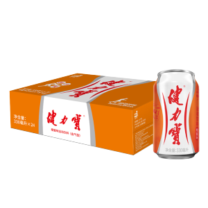 健力宝 碳酸运动功能饮料 橙蜜味 330ml*24听