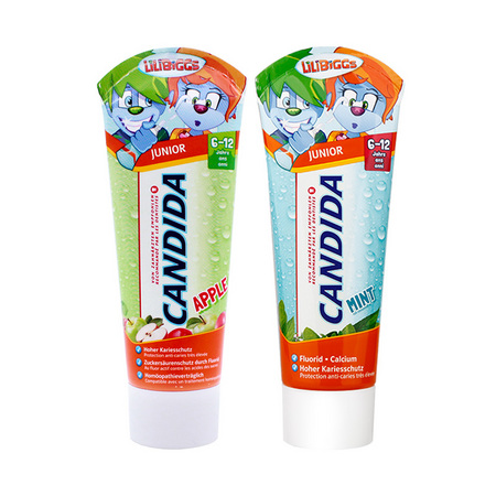 candida 儿童换牙期含氟防蛀牙膏 75ml*2支