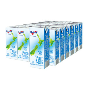 新西兰原装 纽仕兰 3.5g蛋白 低脱脂高钙纯牛奶 250ml*24盒/箱 拍2箱115.8元狂暑价