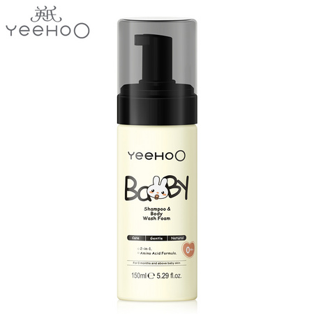 YEEHOO 英氏 儿童沐浴露洗发水二合一 150ml*2瓶装