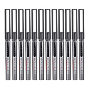 deli 得力 走珠签字笔 0.5mm 黑色 12支/盒 *6件
