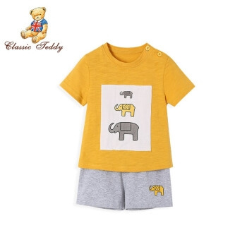 CLASSIC TEDDY 精典泰迪 儿童短袖短裤套装 *2件