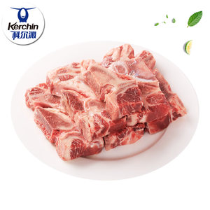 世界肉类组织会员 科尔沁 原切牛脊骨 500g*4袋