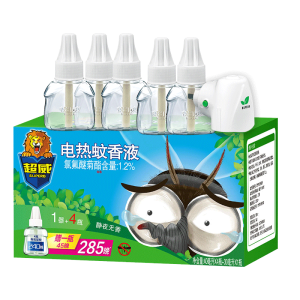 超威 无烟无味电热蚊香液 1器+5瓶 可用300晚