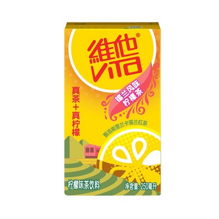 vitasoy 维他奶 锡兰柠檬茶 250ml*24盒