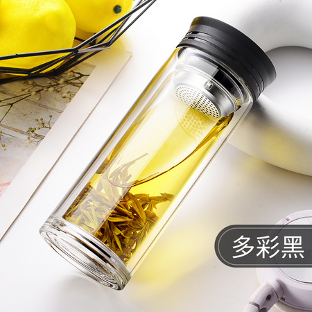 梦尚 MS-17003 双层隔热玻璃杯 350ml