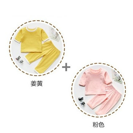 香橙布丁 儿童睡衣套装 2套装