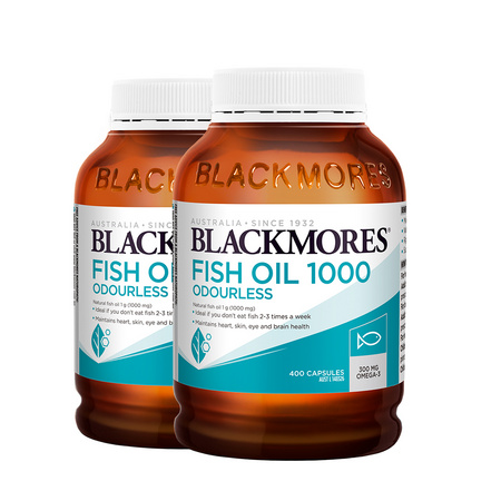 88VIP： Blackmores 澳佳宝 omega-3 无腥味深海鱼油 400粒
