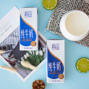 夏进 爵品 全脂纯牛奶 250ml*12盒