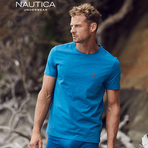 美国 NAUTICA 诺帝卡 40支精梳棉 男纯色T恤